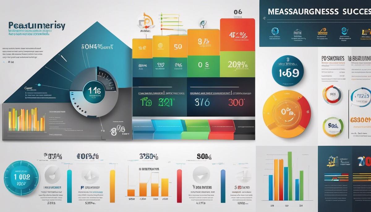 Image depicting various metrics and indicators for measuring business success
